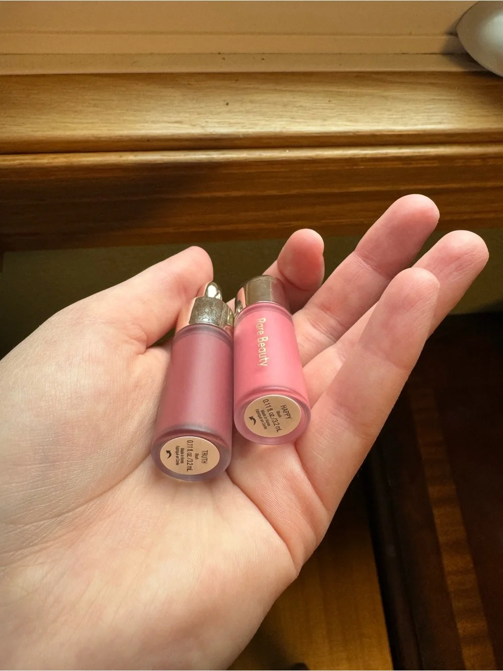 Rare Beauty Mini Liquid Blush: happy & truth